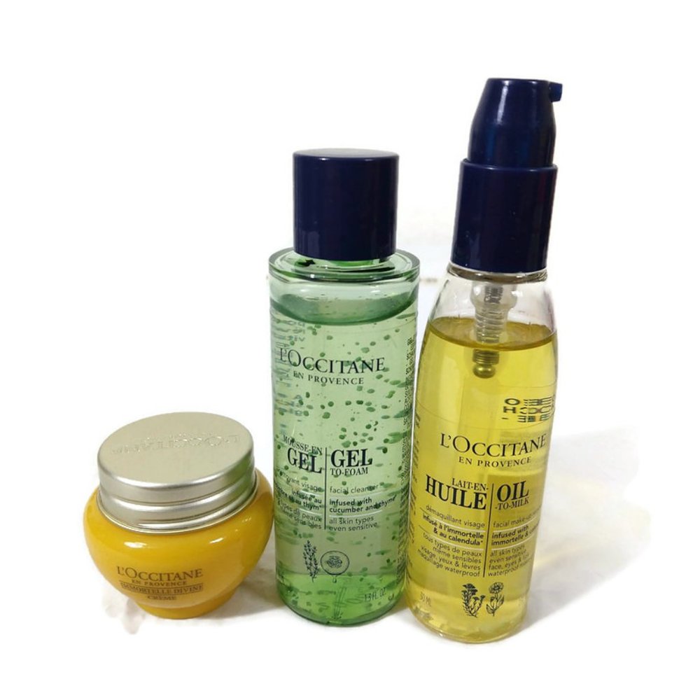 L'occitane Divine Face Cream & Oil to Milk Make-Up Remover, Gel-To-Foam …